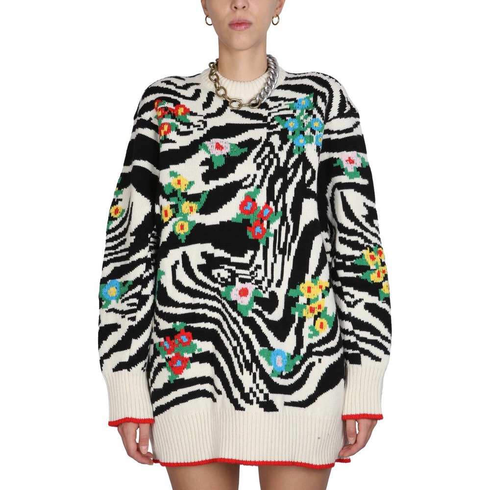 Philosophy Di Lorenzo Serafini Abstract Knitted Dress Multicolor Women's Size 6